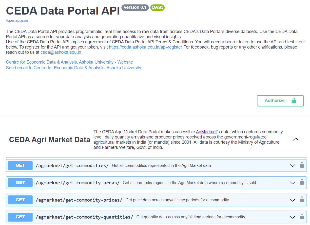 CEDA Data Portal API