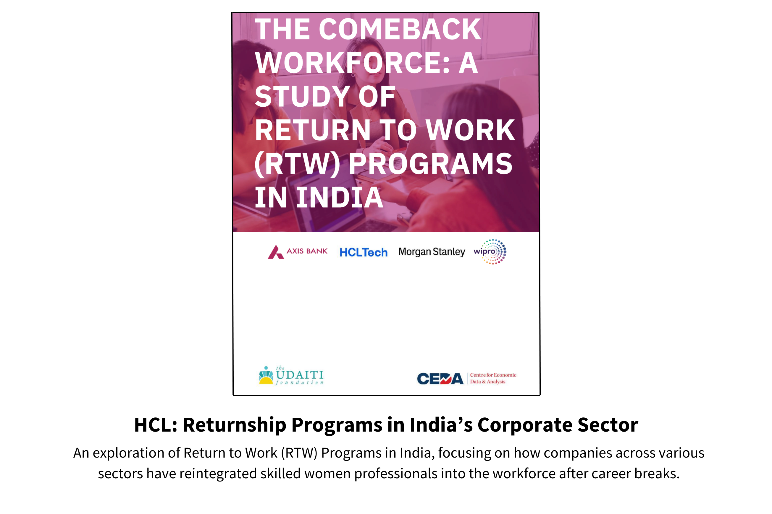 HCL: Returnship Programs in India’s Corporate Sector